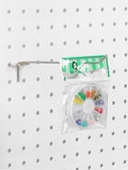 Крючок одинарный для металлической перфорированной панели, d=3.5 мм, L=20 см, цвет хром - Фото 4