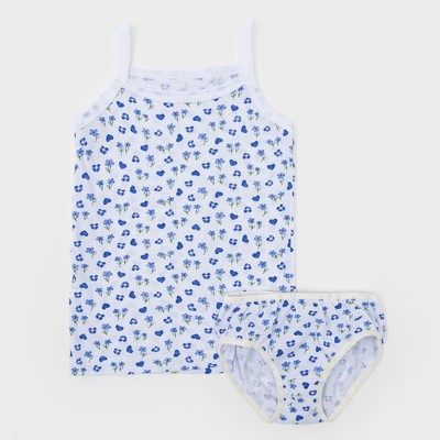 Комплект для девочки (майка, трусы), рост 104-110 см, принт МИКС