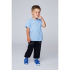 Футболка для мальчика, рост 104 см, цвет голубой - Фото 3