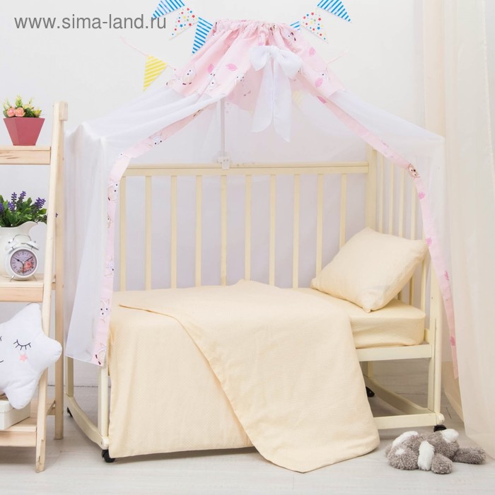 Балдахин для кроватки, размер 150*300 см, цвет розовый 08802-06 - Фото 1