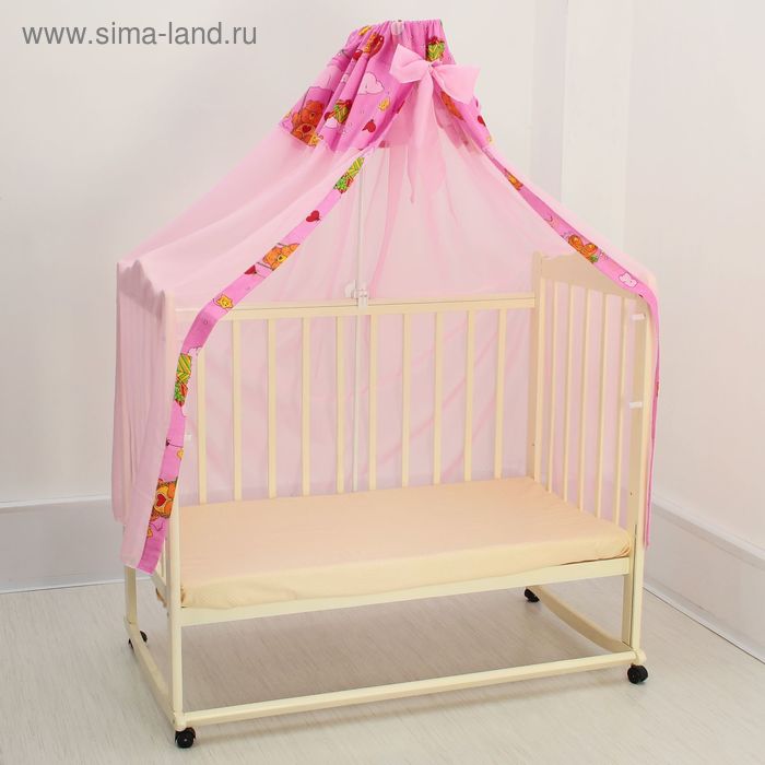Балдахин для кроватки, размер 150*300 см, цвет розовый 08802-05 - Фото 1