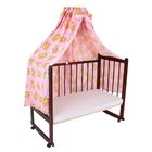 Балдахин кружевной для кроватки, размер 150*300 см, цвет розовый 08801-06 - Фото 1