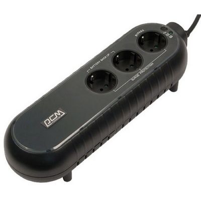 Источник бесперебойного питания Powercom WOW 300, 165 Вт, 300 ВА, чёрный