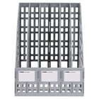 Лоток для бумаг сборный, вертикальный, 5 отделений, серый - Фото 3