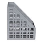 Лоток для бумаг сборный, вертикальный, 5 отделений, серый - Фото 4