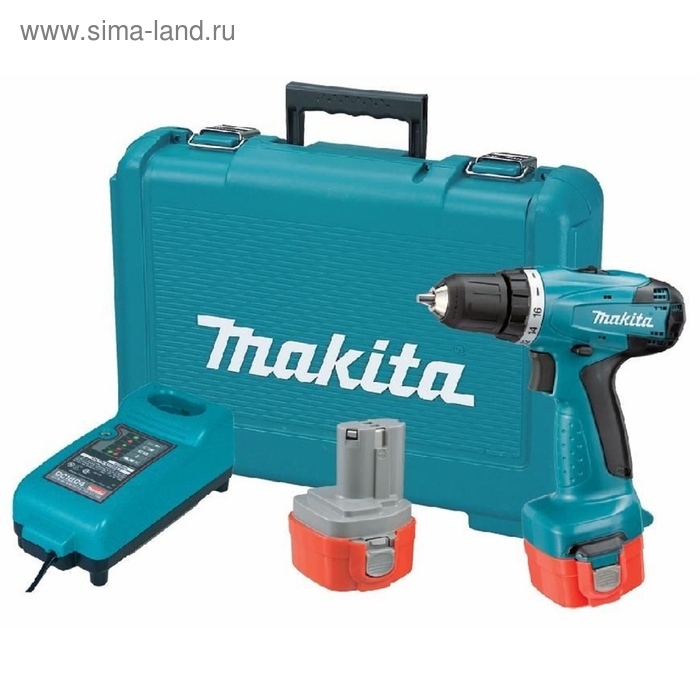 Дрель-шуруповерт Makita 6261DWPE аккум. патрон:быстрозажимной (кейс в комплекте) - Фото 1