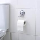 Держатель для туалетной бумаги на вакуумных присосках Accoona A11405-3, цвет хром - Фото 3