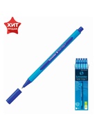 Ручка шариковая Schneider. Slider Edge F, синий стержень, узел 0.8 мм, треугольный корпус - Фото 4