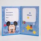 Свидетельство о рождении, Микки Маус, 21×30 см - Фото 2