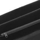 Портфель деловой на клапане, 3 отдела, 2 наружных кармана, длинный ремень, цвет чёрный - Фото 6