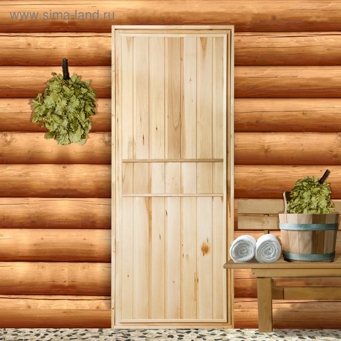 Дверь для бани "Эконом", 180×70см, ПРОМО - Фото 1