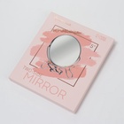Зеркало настольное, с увеличением х2, настенное, двустороннее, 13.5×15 см, (d=11.5 см), металлическое - Фото 6