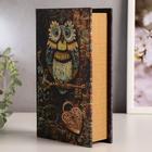 Шкатулка книга-сейф «Совушка с ключиком», 21×13×5 см - Фото 4