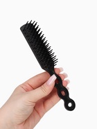Расчёска массажная, 2.5×18(±1) см, чёрная - Фото 4
