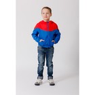 Ветровка для мальчика, рост 110-116 см, цвет красный/синий 1043 - Фото 5