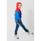 Ветровка для мальчика, рост 110-116 см, цвет красный/синий 1043 - Фото 6