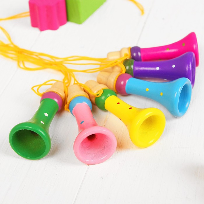 Музыкальная игрушка «Дудочка на верёвочке», цвета микс - Фото 1
