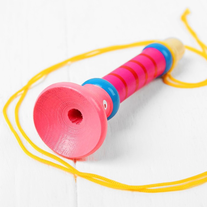 Музыкальная игрушка «Дудочка на веревочке», высокая, цвета МИКС - фото 1884684886