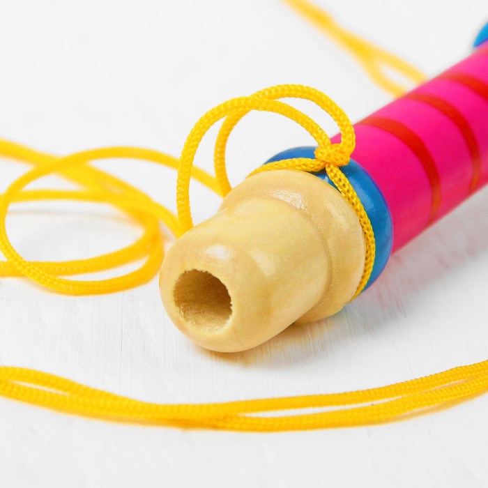 Музыкальная игрушка «Дудочка на веревочке», высокая, цвета МИКС - фото 1884684887