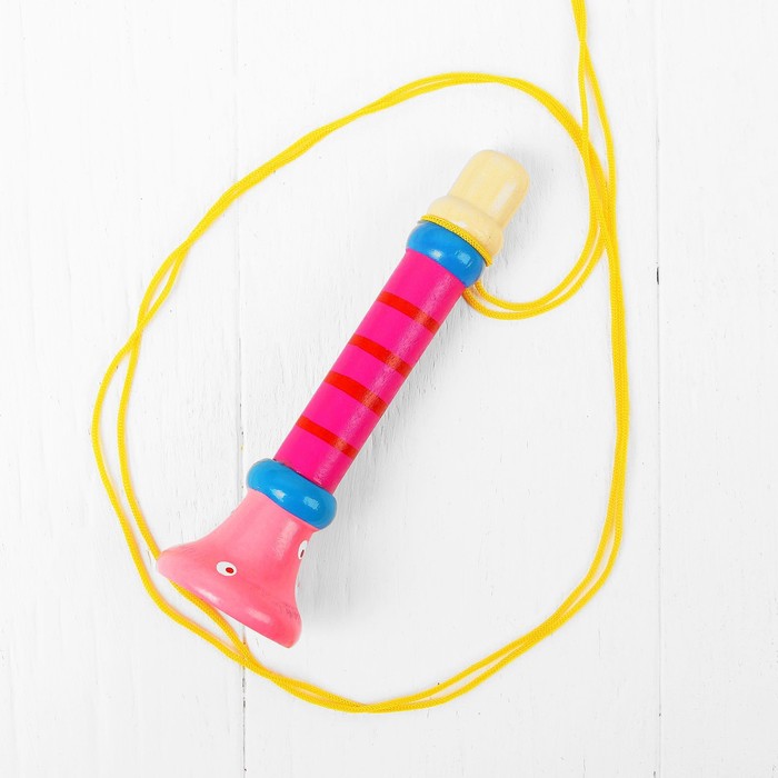 Музыкальная игрушка «Дудочка на веревочке», высокая, цвета МИКС - фото 1884684885
