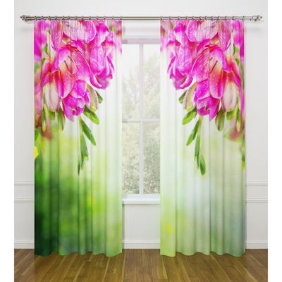 Фотошторы «Нежность», размер 145х260 см - 2 шт, габардин