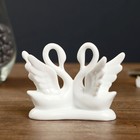 Фигурка под фарфор «2 лебедя изящество», стразы, 10×5×9 см - Фото 3