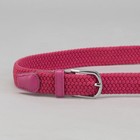 Ремень детский «Плетение», резинка, пряжка металл, ширина - 2,5 см, цвет малиновый - Фото 2