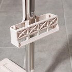 Швабра для мытья пола с вертикальным отжимом Доляна, 35×14×125 см, стальная ручка, микрофибра, дополнительная насадка - Фото 7