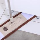 Швабра для мытья пола плоская Доляна, насадка из микрофибры 56×17 см, телескопическая стальная ручка 77-127 см - Фото 8