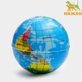 Мячик зефирный "Карта мира", 6,3 см, микс цветов (комплект 2 шт)
