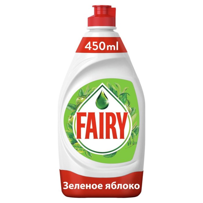 Средство для мытья посуды Fairy, гель, зеленое яблоко, 450 мл - Фото 1