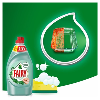 Средство для мытья посуды Fairy, гель, чайное дерево и мята, 450 мл