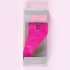 Расчёска массажная, 6 × 14,5 см, PVC коробка, цвет розовый/жёлтый - Фото 3