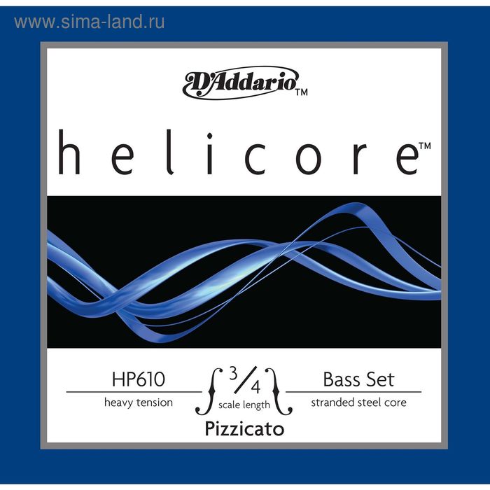 Комплект струн для скрипки D`Addario H310W-4/4M HELICORE - Фото 1