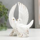 Фигурка керамика под фарфор «Белые голуби», стразы, 11.7×6×12.3 см - Фото 4