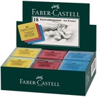 Ластик-клячка Faber-Castell 1273 Extra soft, 40 х 35 х 10, (микс 3 цвета) в пластиковой коробке, цена за 1 шт. - Фото 3