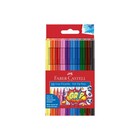 Фломастеры 10 цветов Faber-Castell Grip 1553 трёхгранный корпус с массажными шашечками, ударопрочный наконечник - Фото 2