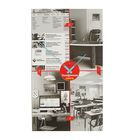 Телефонная книга А5, 80 листов "Черно-белый стиль", линия, с вырубкой, уф-лак - Фото 1