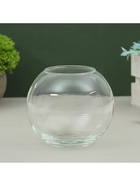 Ваза «Кюгель-2», шаровая, 950 мл, d=7.5 см, 11×11 см, стекло, прозрачная - Фото 2