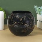 Ваза «Паутинка-2», шаровая с декором, 1.7 л, 13×15.7 см, стекло, МИКС - Фото 2