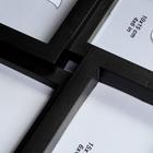 Фоторамка - коллаж на 12 фото 10×15 см «Геометрия», чёрная, 57×44 см - Фото 3