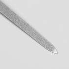 Пилка металлическая для ногтей, прорезиненная ручка, 17 см, цвет МИКС - Фото 2
