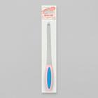 Пилка металлическая для ногтей, прорезиненная ручка, 17 см, цвет МИКС - Фото 3