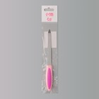 Пилка металлическая для ногтей, прорезиненная ручка, 15 см, цвет МИКС - фото 8828600