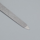 Пилка металлическая для ногтей, 12 см, чёрная, цвет серебристый - Фото 3