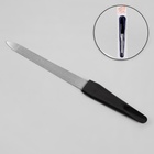 Пилка металлическая для ногтей, 15 см, в чехле, цвет серебристый, чёрный - Фото 2