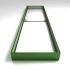 Грядка оцинкованная, 400 × 100 × 17 см, зелёная - Фото 1