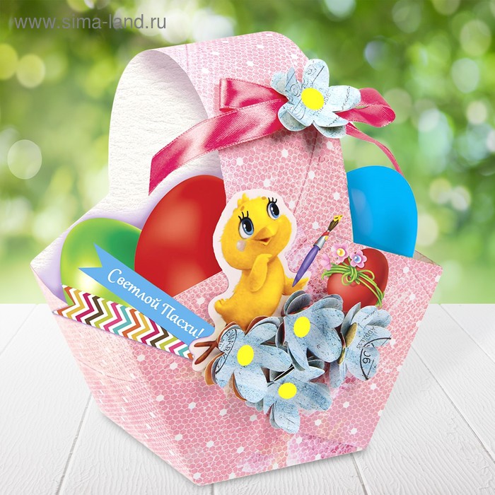 Набор для создания пасхальной корзинки «Светлой Пасхи» - Фото 1