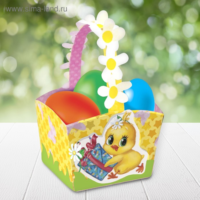 Набор для создания пасхальной корзинки «С Пасхой» - Фото 1