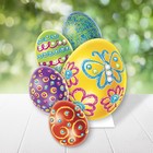 Набор для росписи пасхальных яиц восковыми мелками "Узоры" + стразы - Фото 1